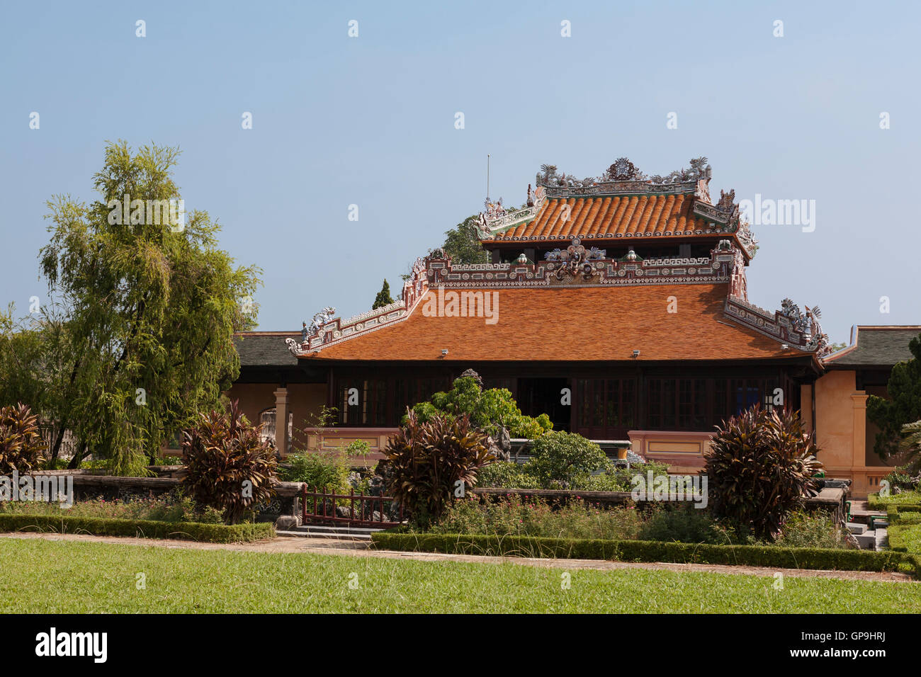 Royal Library or Emperor's Reading Room (Thai Binh Lau), Forbidden Purple City, Hue, Viet Nam Stock Photo