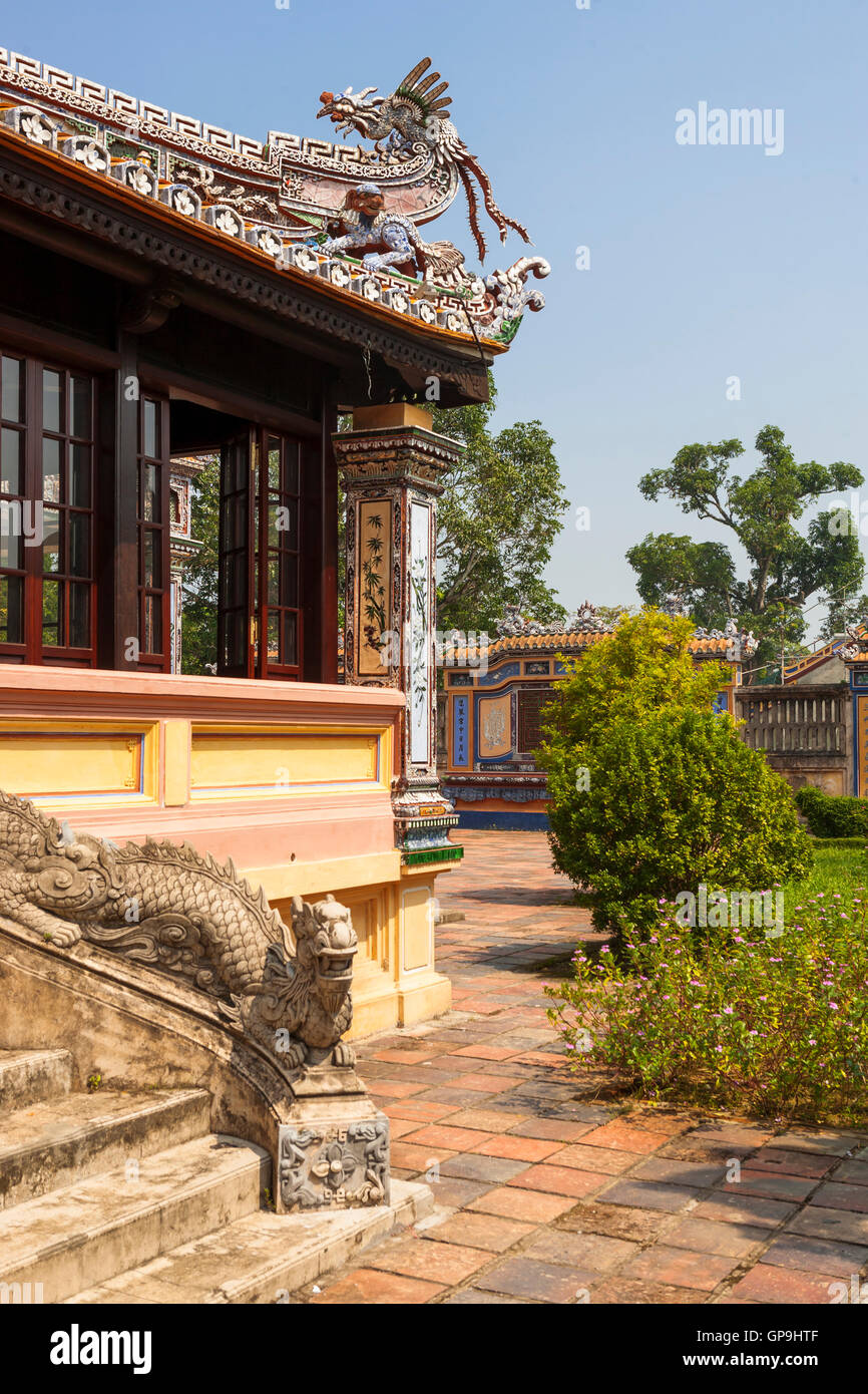 Royal Library or Emperor's Reading Room (Thai Binh Lau), Forbidden Purple City, Hue, Viet Nam Stock Photo