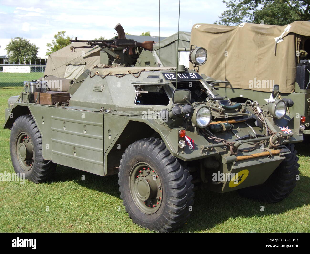 British army Ferret armoured car Stock Photo