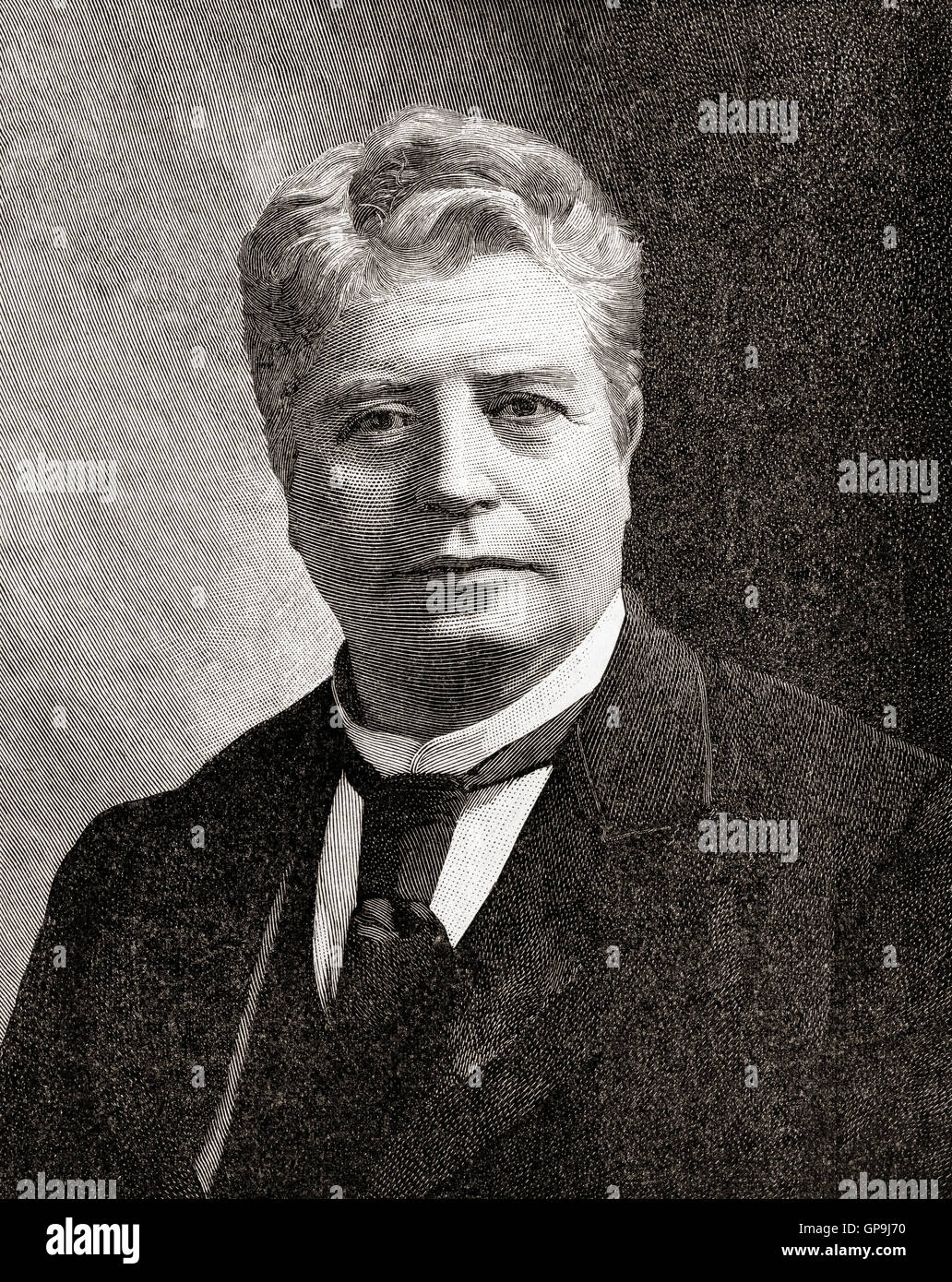 Sir Edmund Barton, 1849 –1920.  Australian politician, judge and the first Prime Minister of Australia. Stock Photo