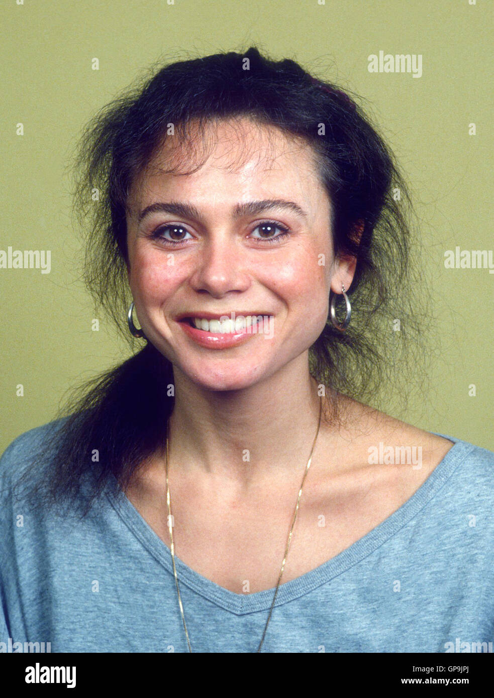 LENA OLIN Swedish actress married to Director Lars Hallström Stock Photo