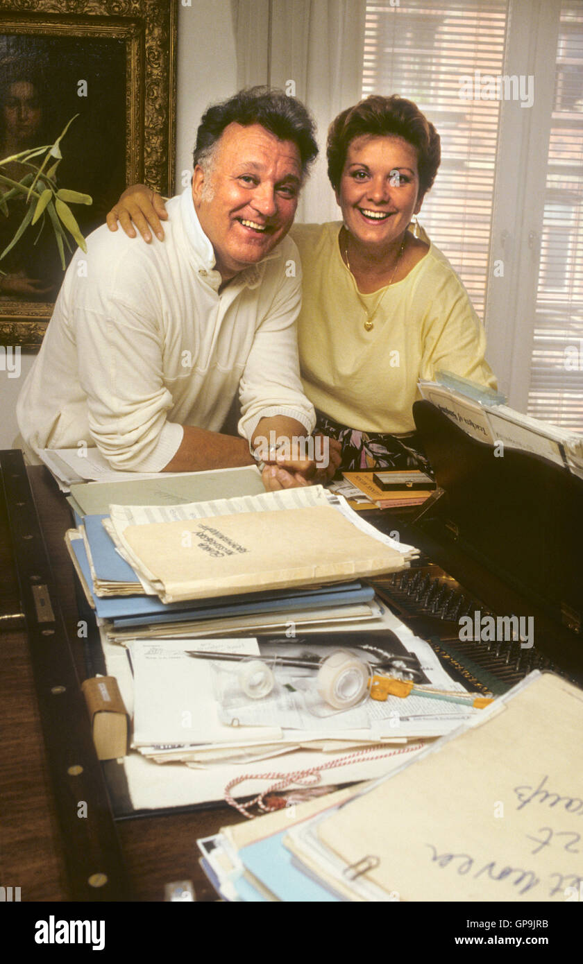 NICOLAI GEDDA and daughter repeat for concert Stock Photo - Alamy