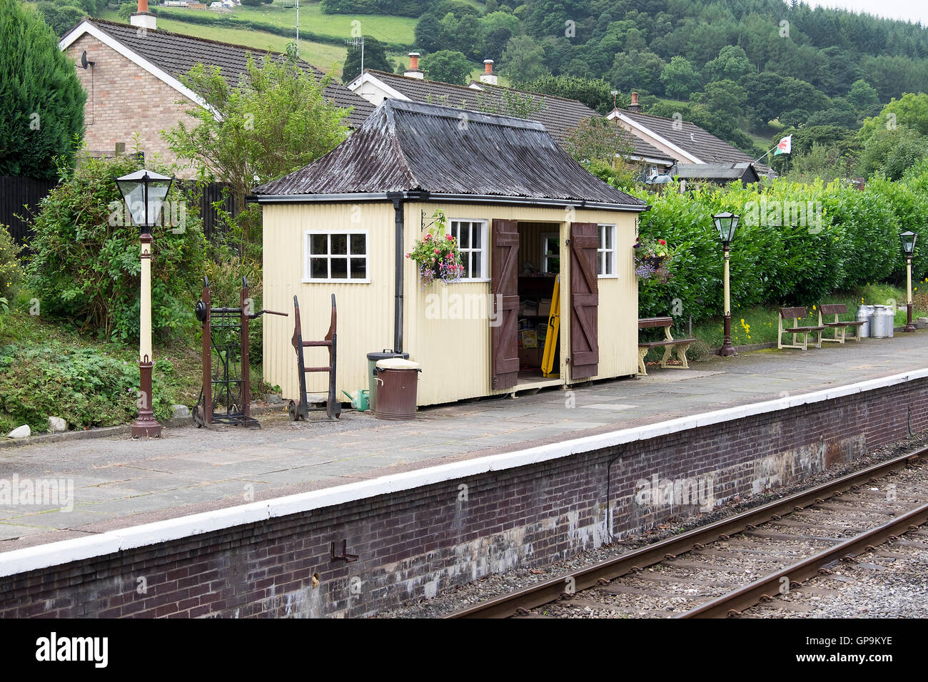 Glyndyfrdwy Station Stock Photo