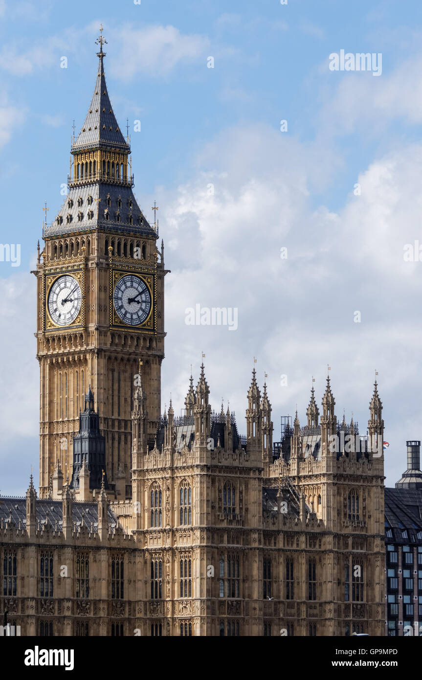 Big Ben and the Palace of Westminster, London England United Kingdom UK Stock Photo