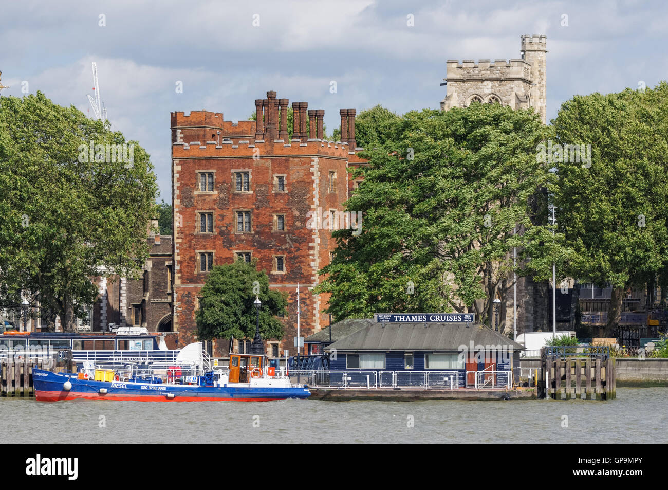 Morton's Tower and Garden Museum at the south bank of the River Thames in Lambeth, London England United Kingdom UK Stock Photo