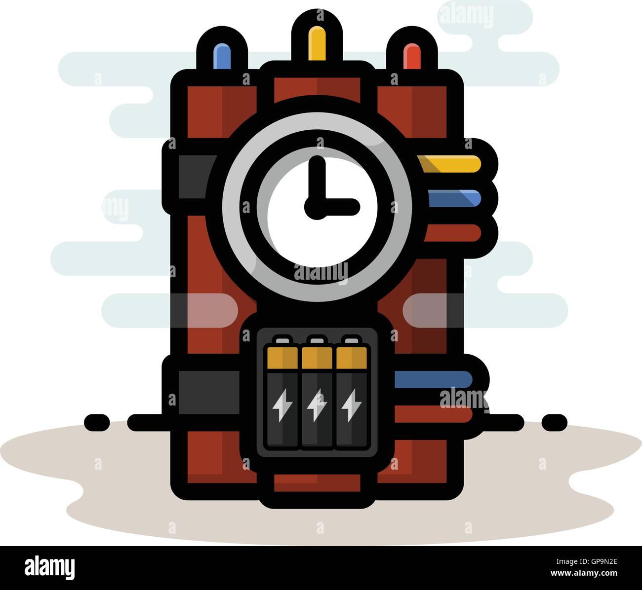 Bomb With Timer Stock Vector Image Art Alamy