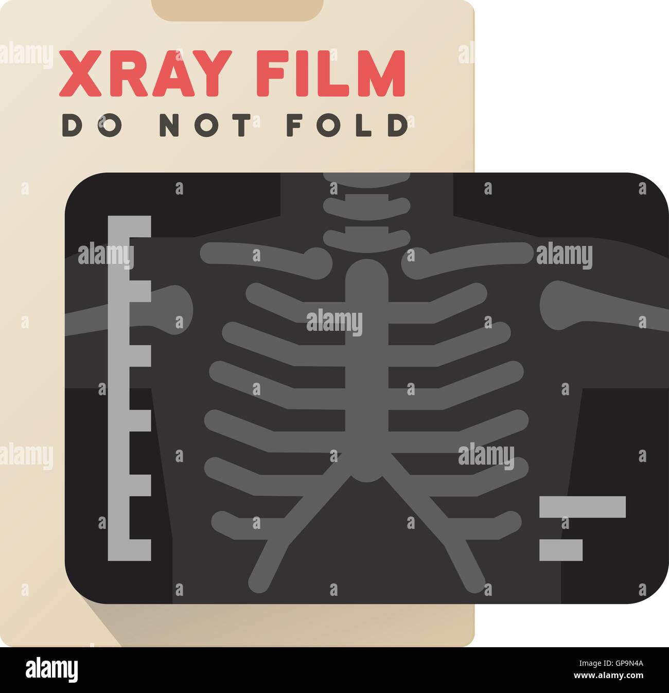 Xray of chest and ribcage Stock Vector Image & Art Alamy
