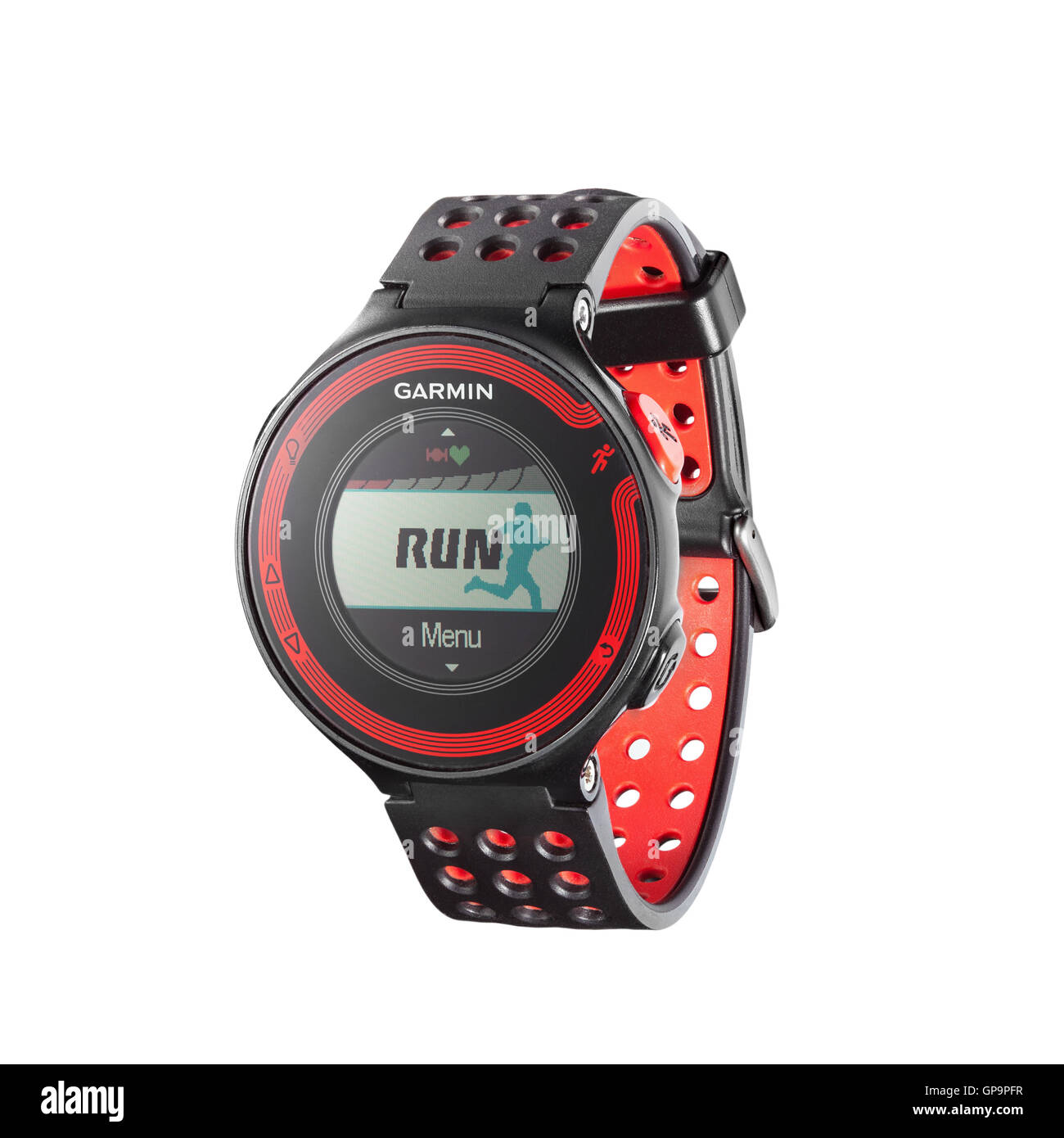 photo of red heart rate monitor Stock Photo Alamy