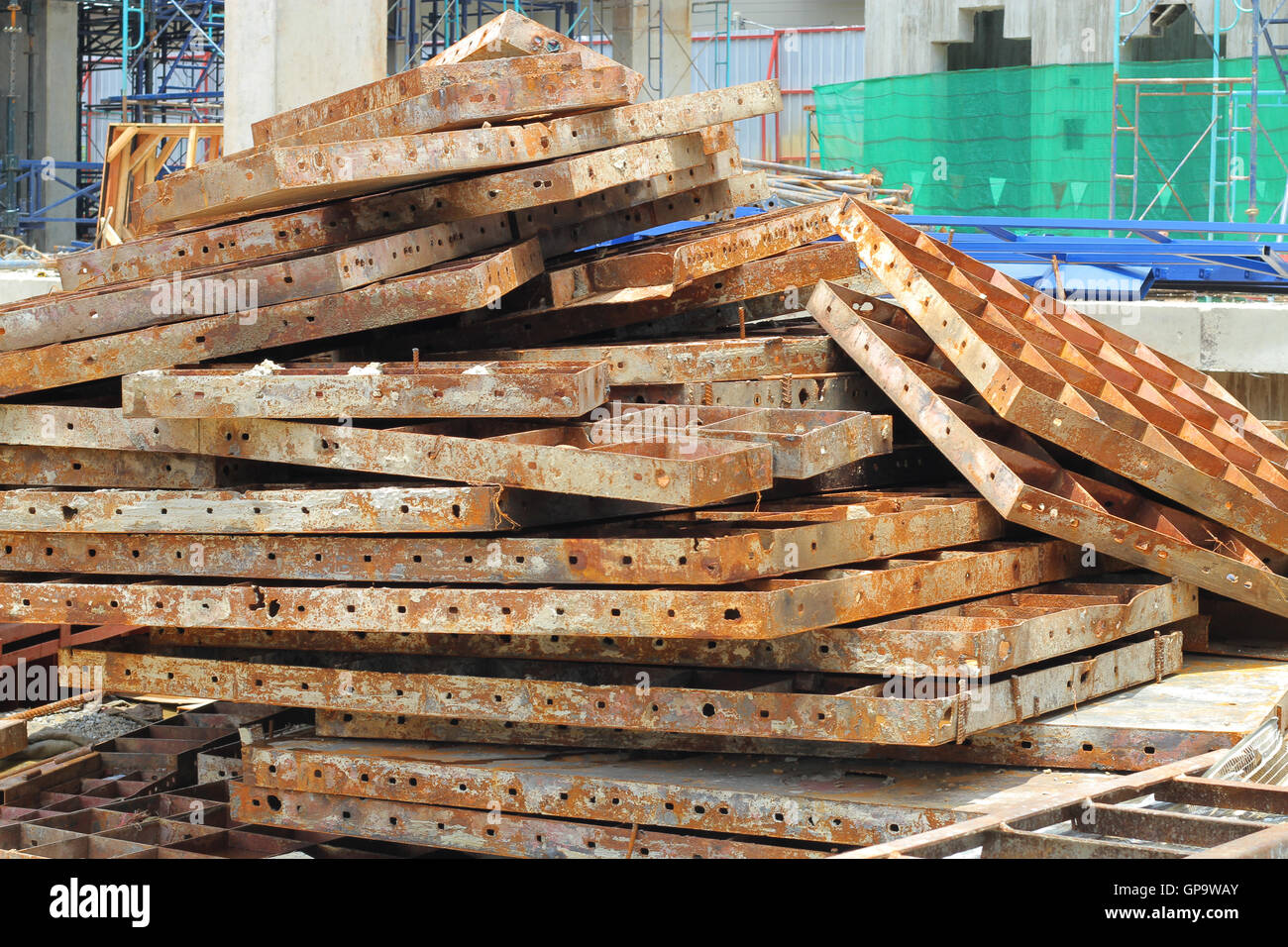 Scrap at site construction Stock Photo Alamy