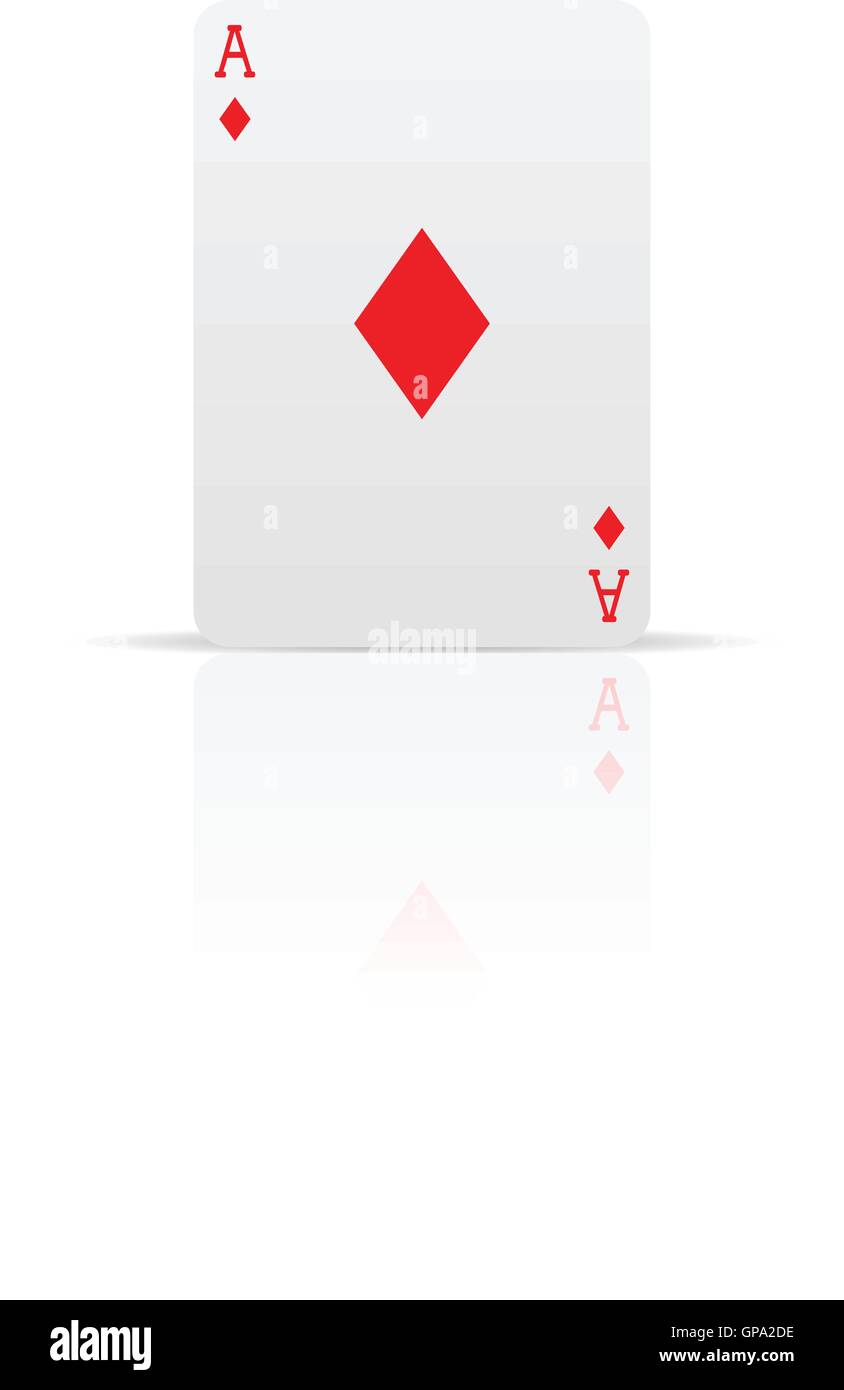 Suit diamonds card isolated on white Stock Vector Image & Art - Alamy