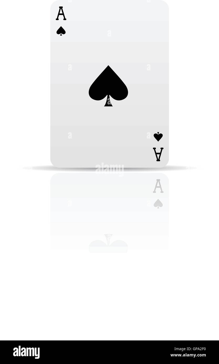 Suit spades card isolated on white Stock Vector Image & Art Alamy