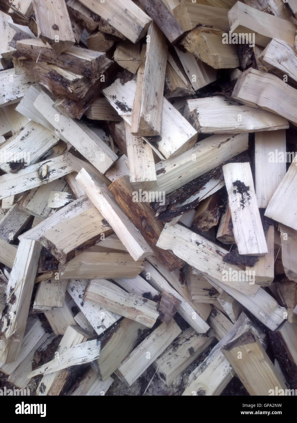 firewood spruce wood easy high res background Stock Photo Alamy