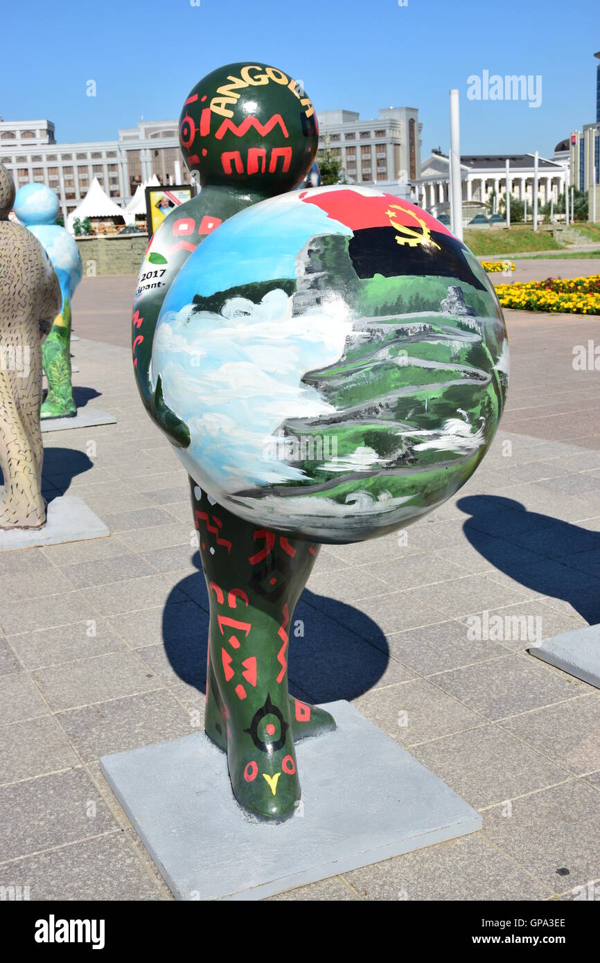 Astana Art Fest 2016 Human Energy for Expo 2017 in Astana, Kazakhstan, in summer 2016 Stock Photo