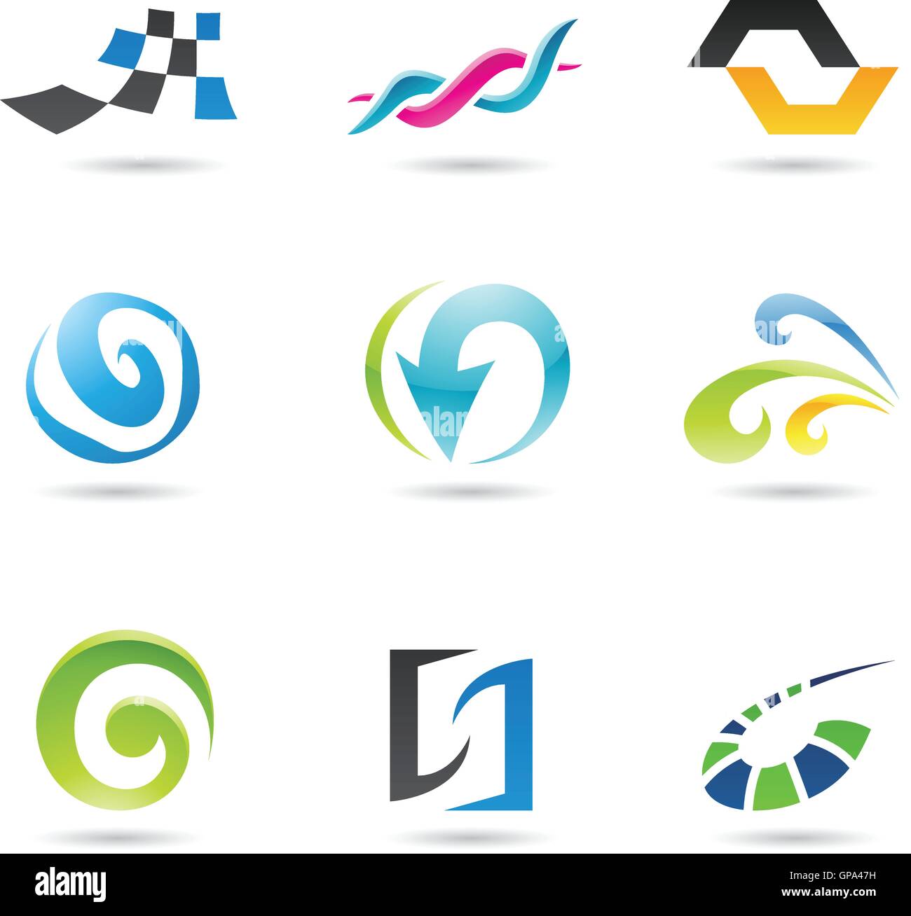 Eps Vector illustration of geometrical abstract shapes Stock Vector ...