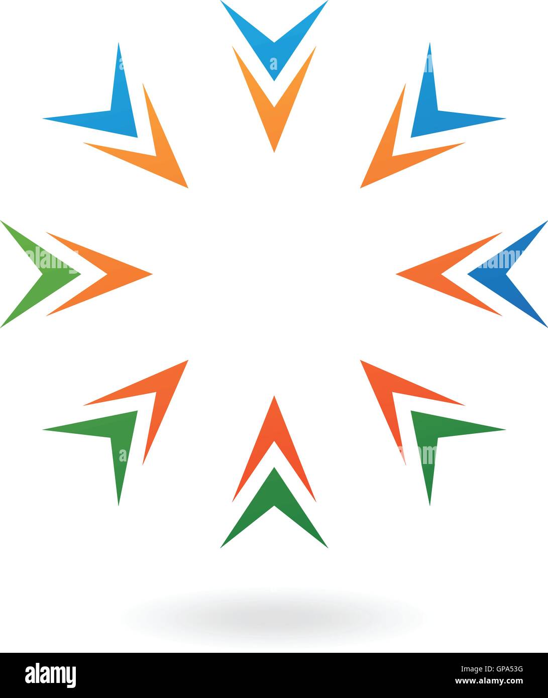 Distorted colourful abstract icon and design element Stock Vector Image ...
