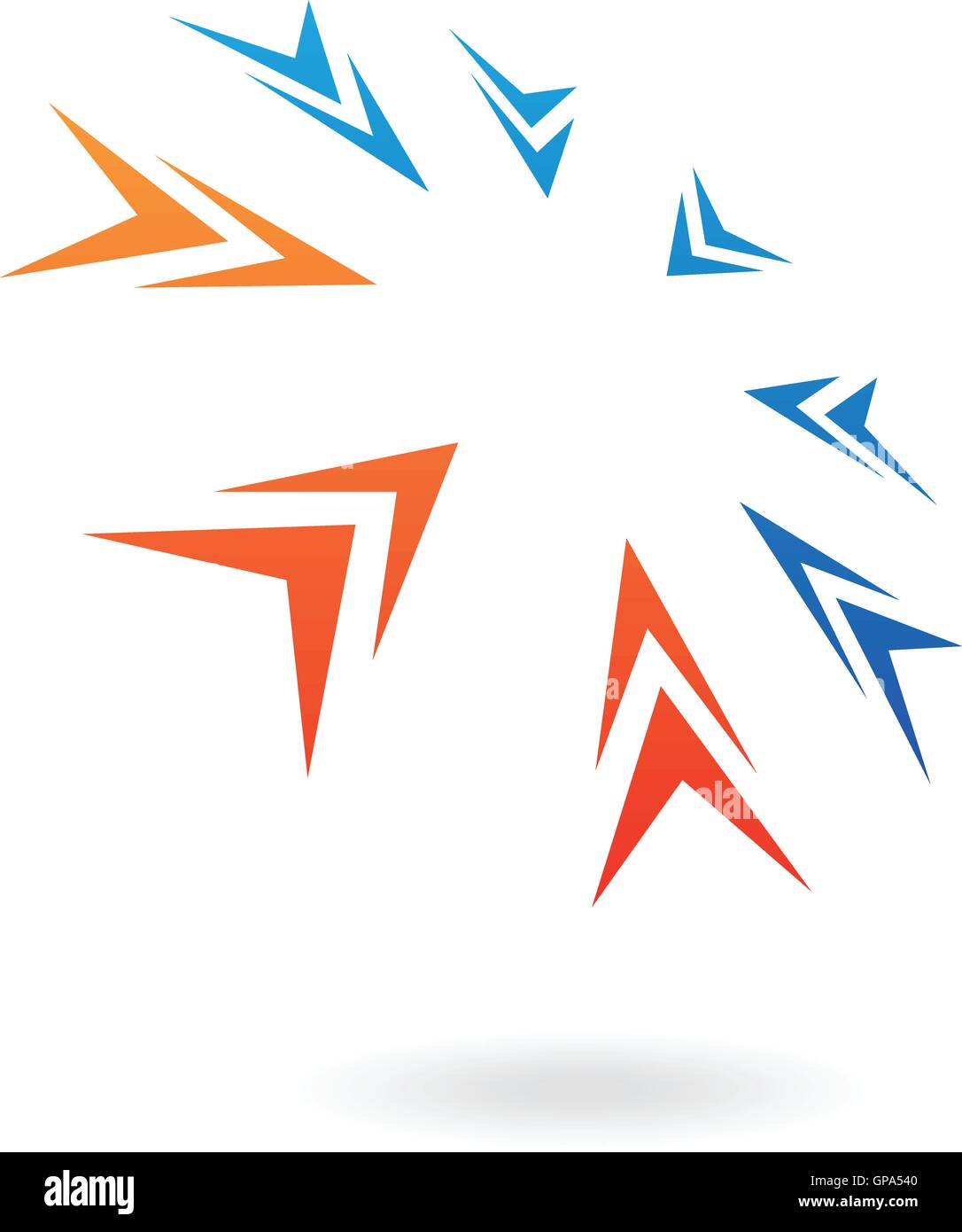 Distorted colourful abstract icon and design element Stock Vector Image ...