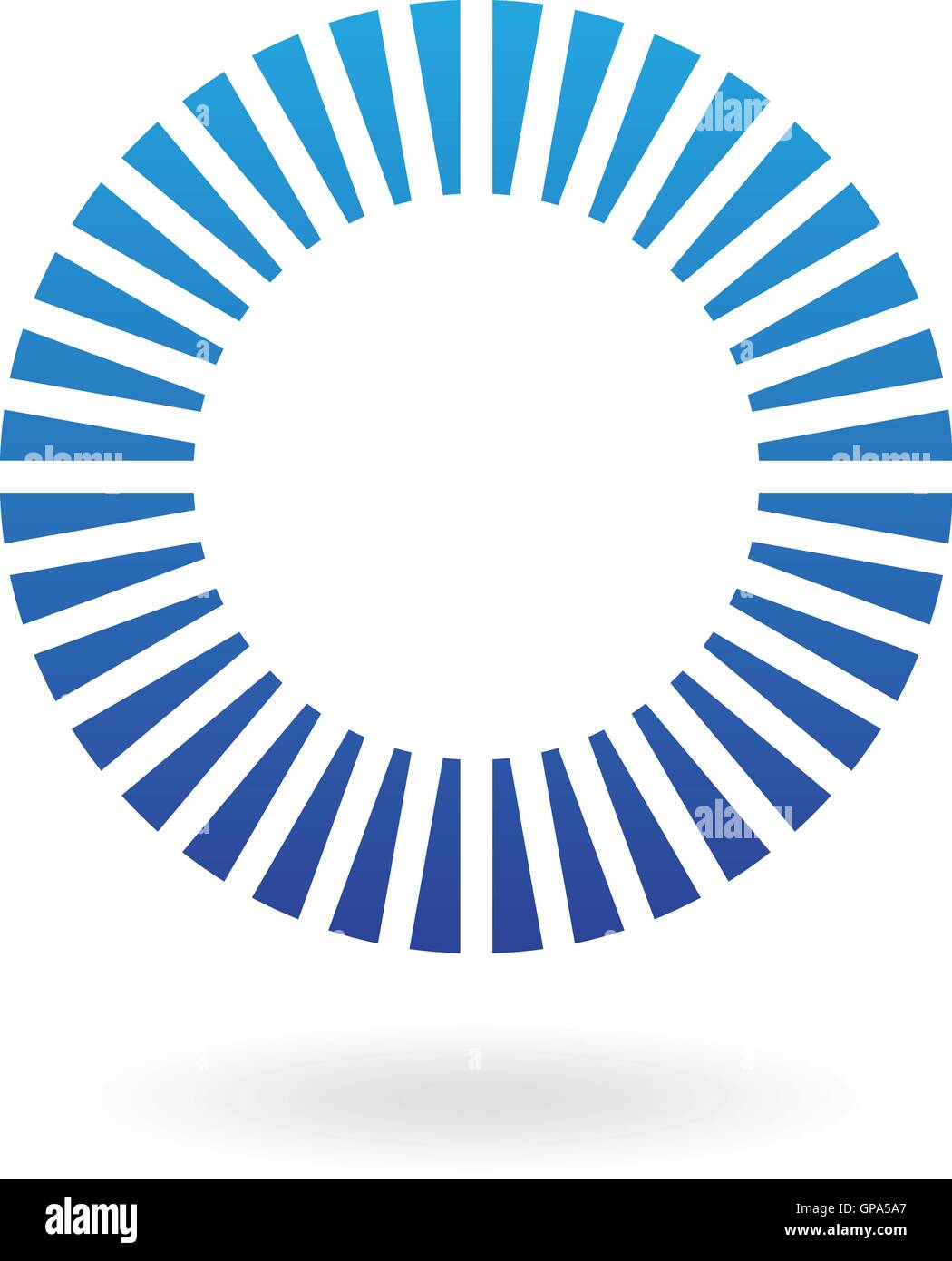 Abstract blue circle logo and design element Stock Vector Image & Art