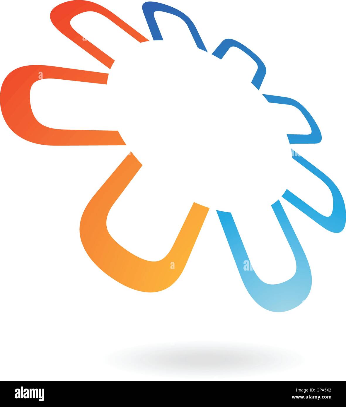 Distorted shape logo icon and design element Stock Vector Image & Art ...