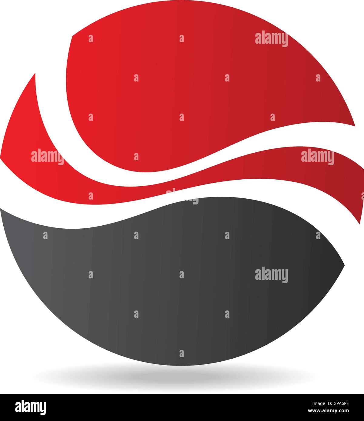 Red round logo icon and design element Stock Vector Image & Art - Alamy