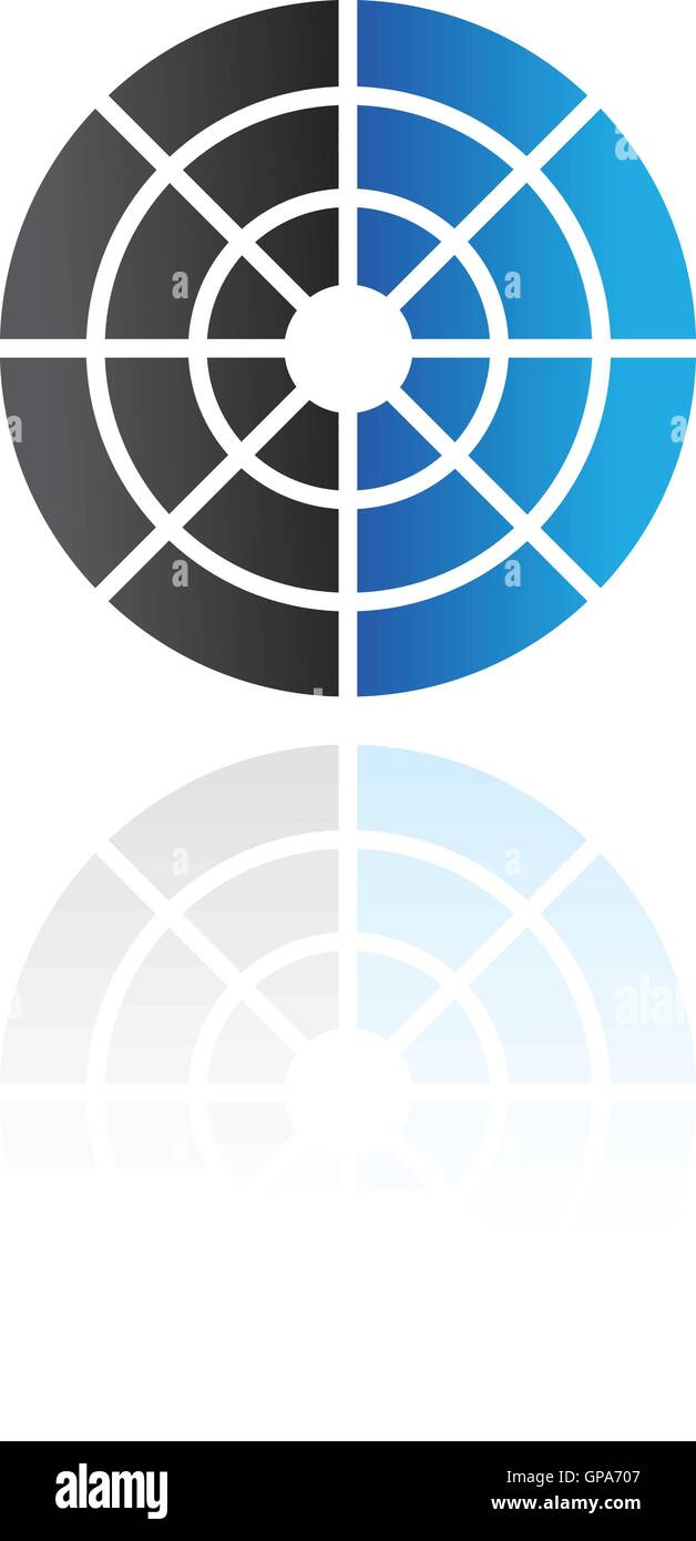 Abstract blue and black logo icon and design element Stock Vector Image ...