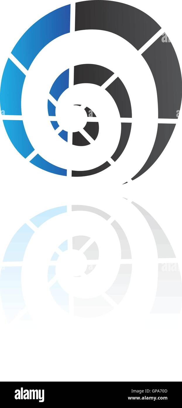 Abstract blue and black logo icon and design element Stock Vector Image ...
