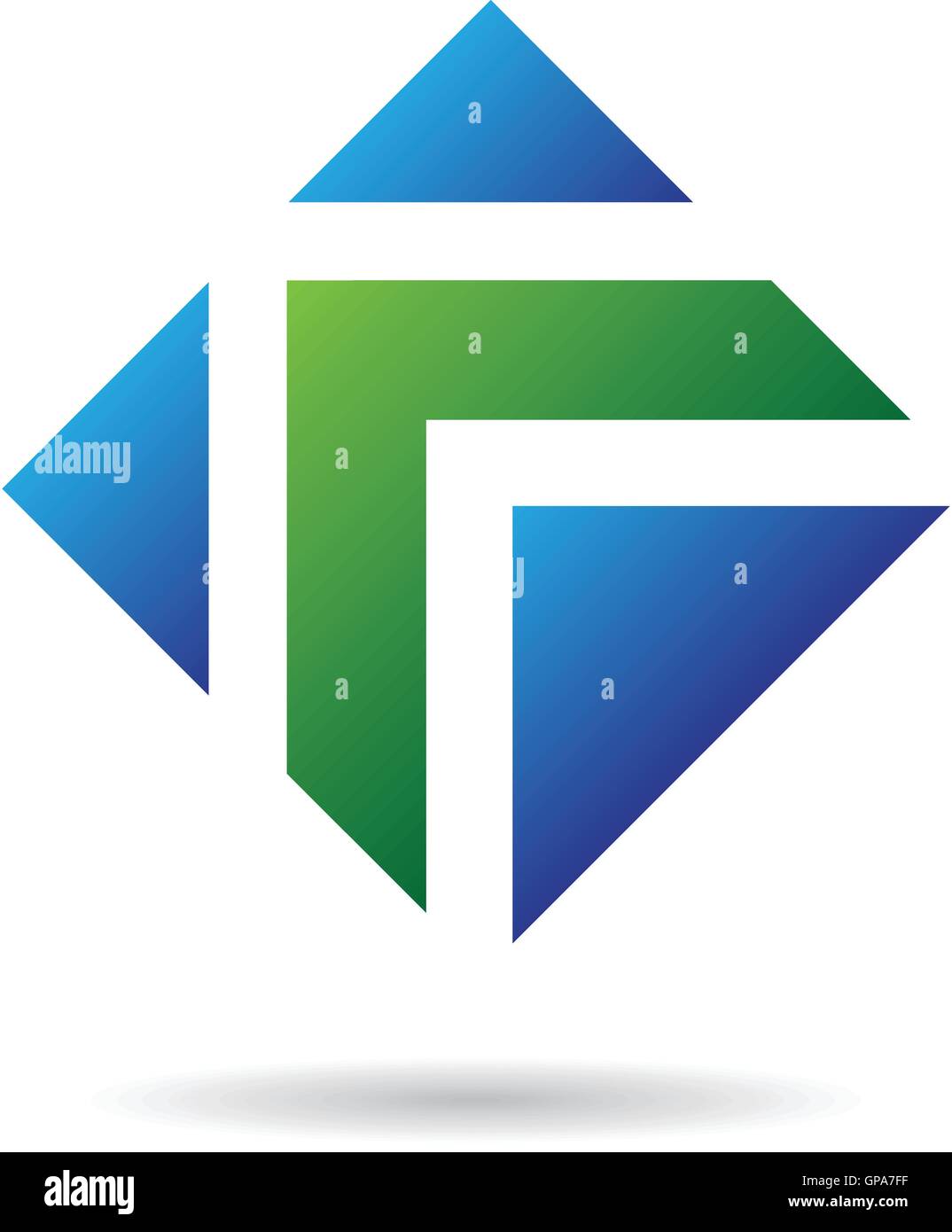 Abstract diamond logo icon and graphic design Stock Vector Image & Art ...