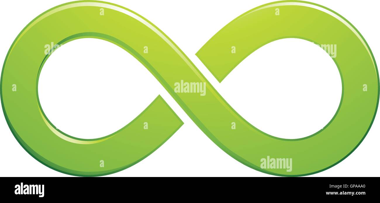 Illustration of Infinity Symbol Design isolated on a white background ...