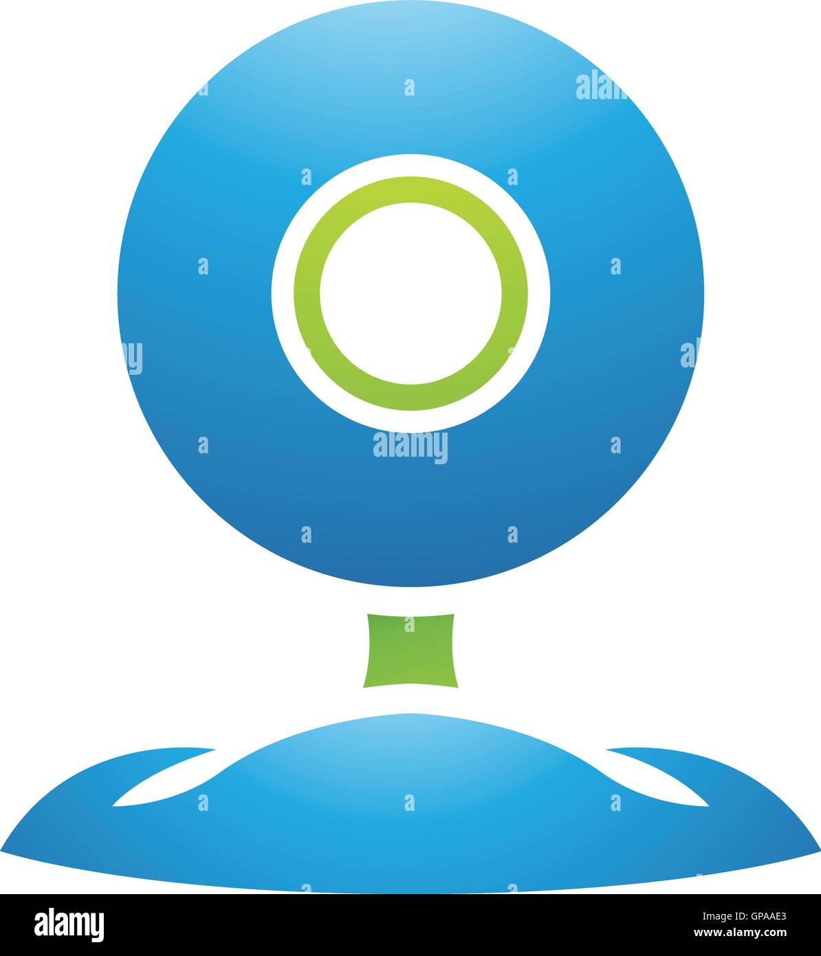Illustration of PC Accessories Web Cam isolated on a white background ...