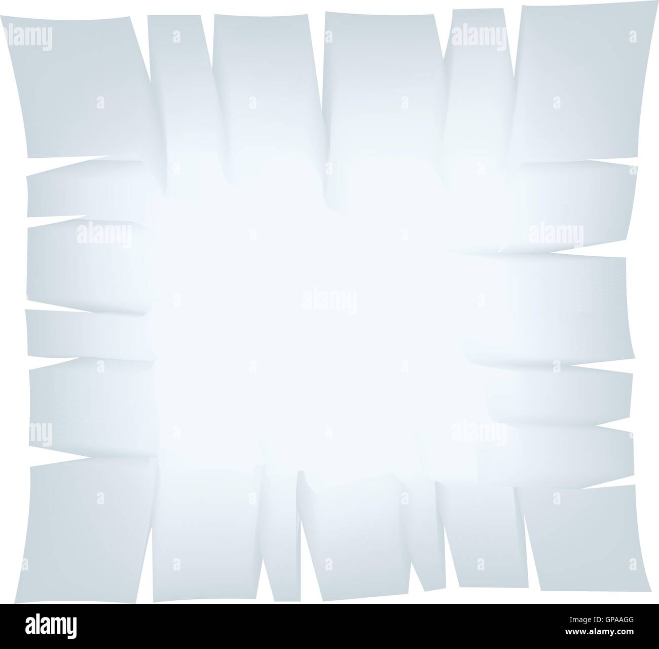 Illustration of Square Light Blue Torn Banner isolated on a white ...