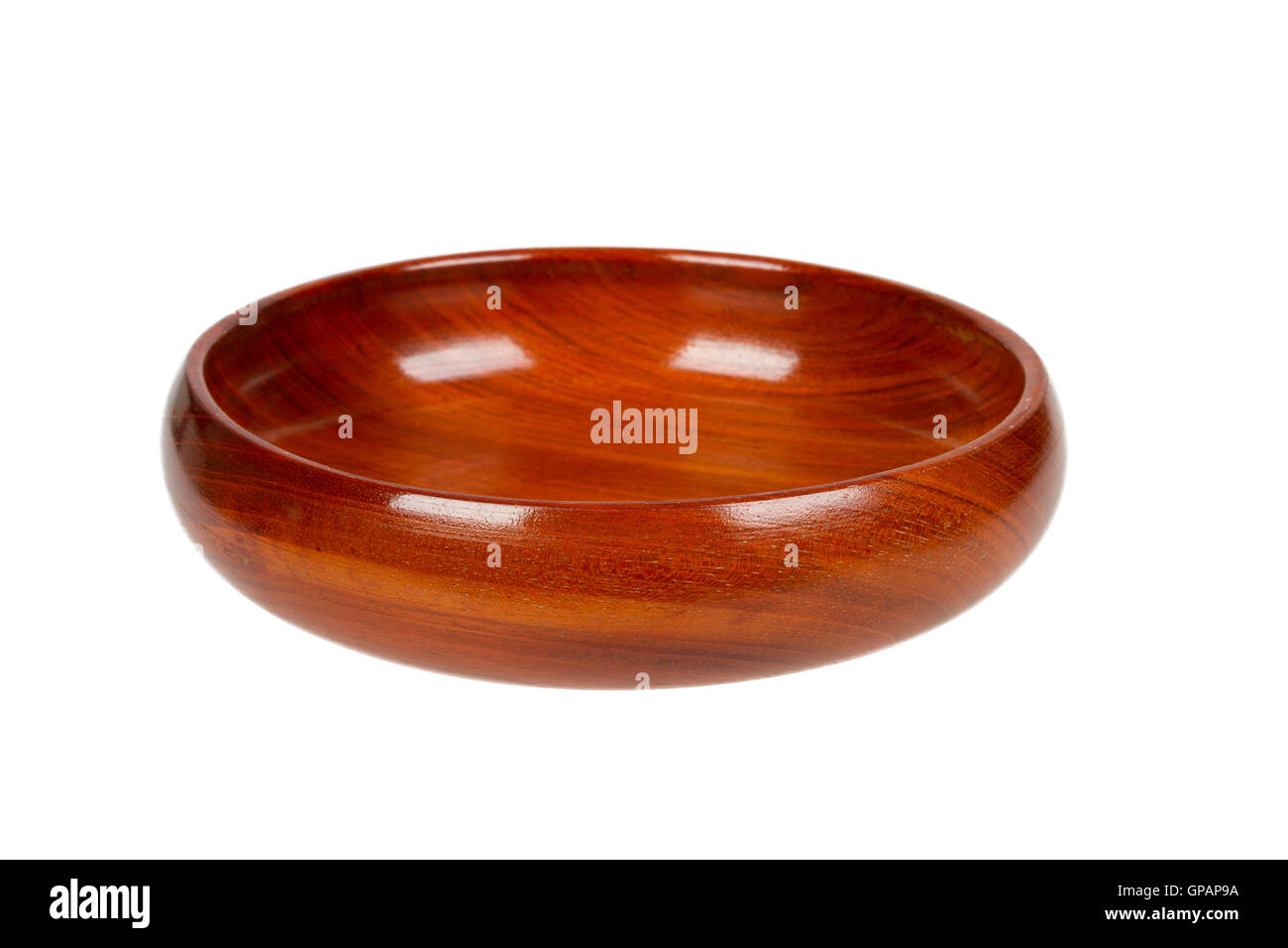 Wooden (dark wood) bowl Stock Photo - Alamy