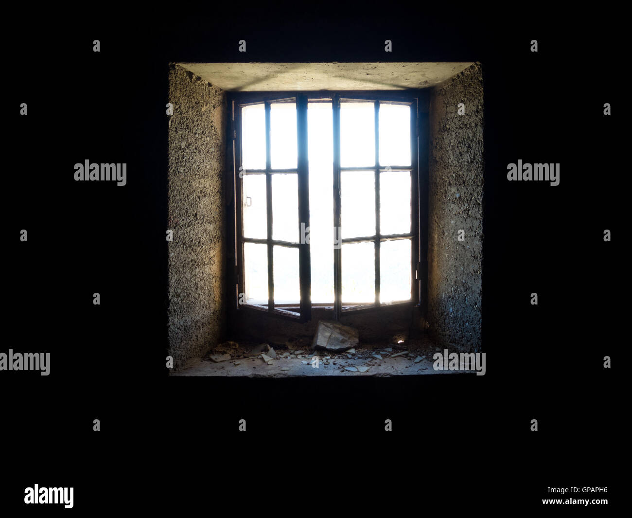 windows opened to the light Stock Photo - Alamy