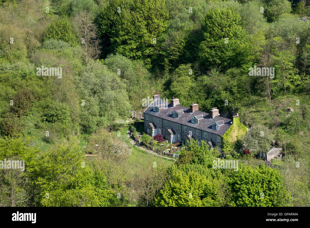 Blackwell mill cottages near Great rocks dale, Buxton in Derbyshire