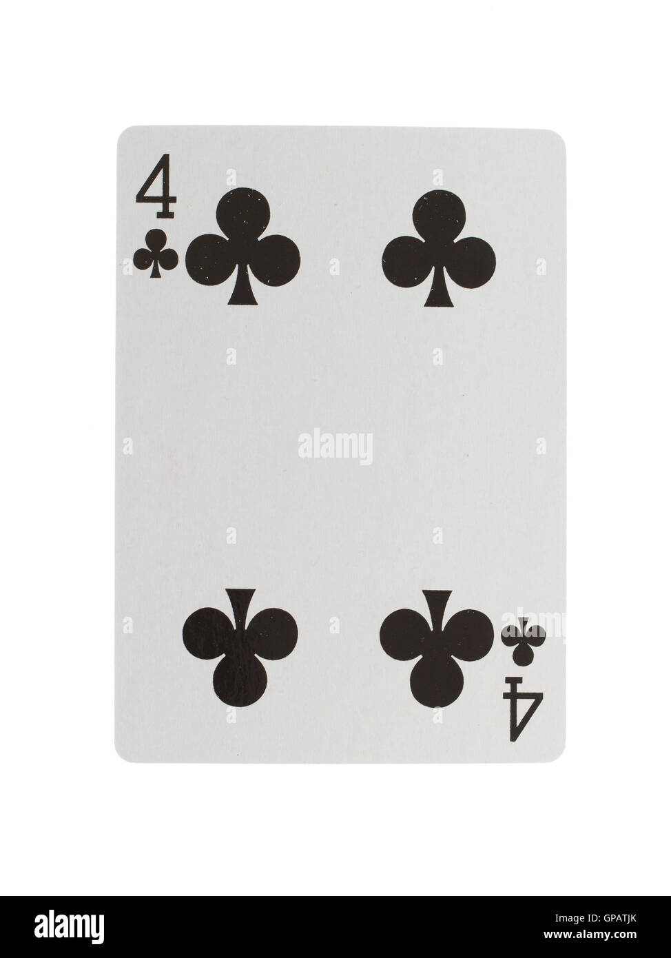 Playing card (four Stock Photo - Alamy