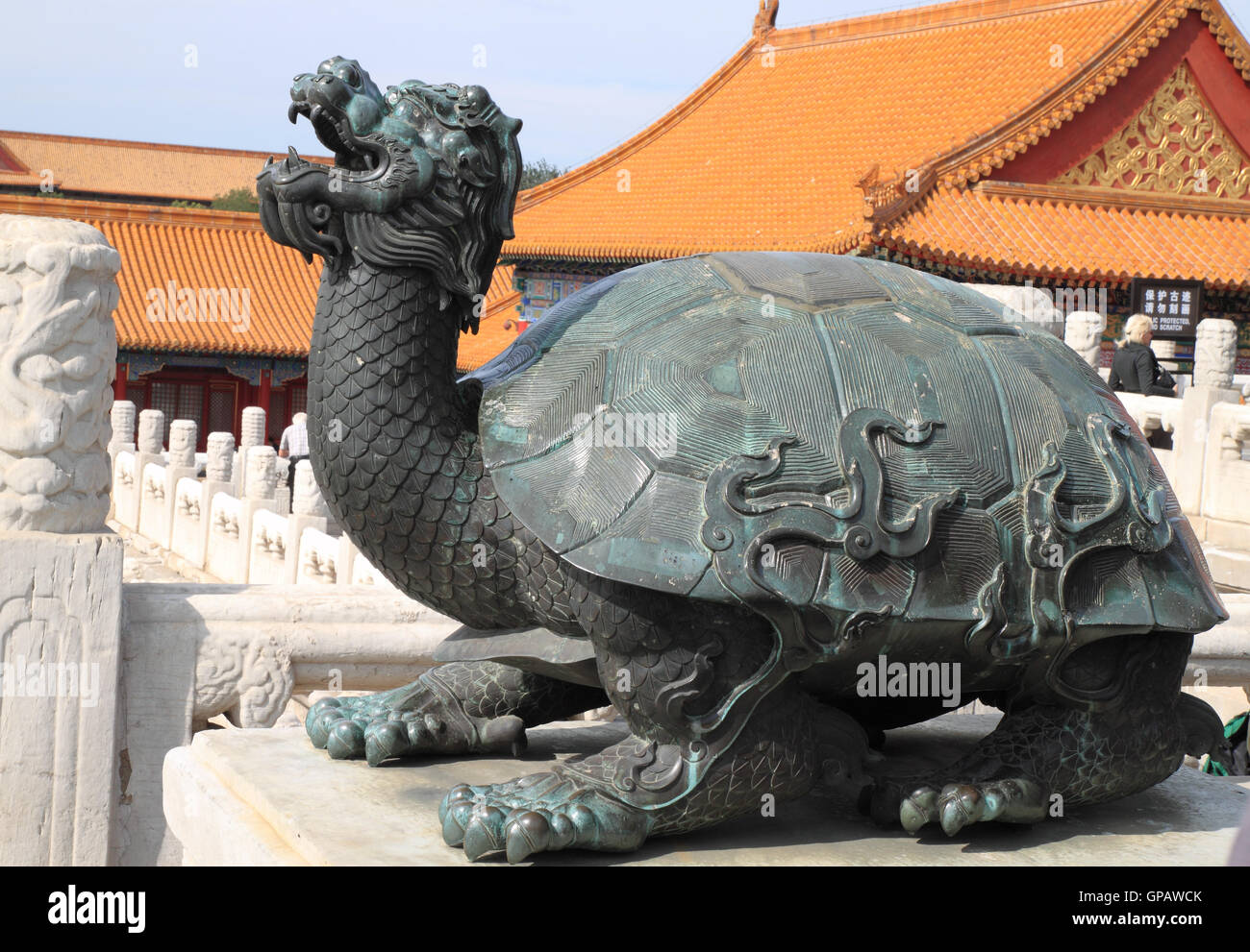 Chinese dragon turtle hi-res stock 