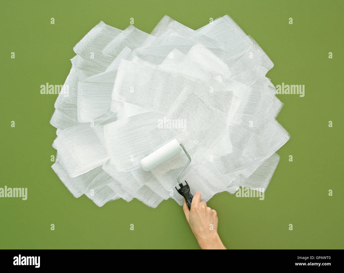 Hand painted wall border hi-res stock photography and images - Alamy
