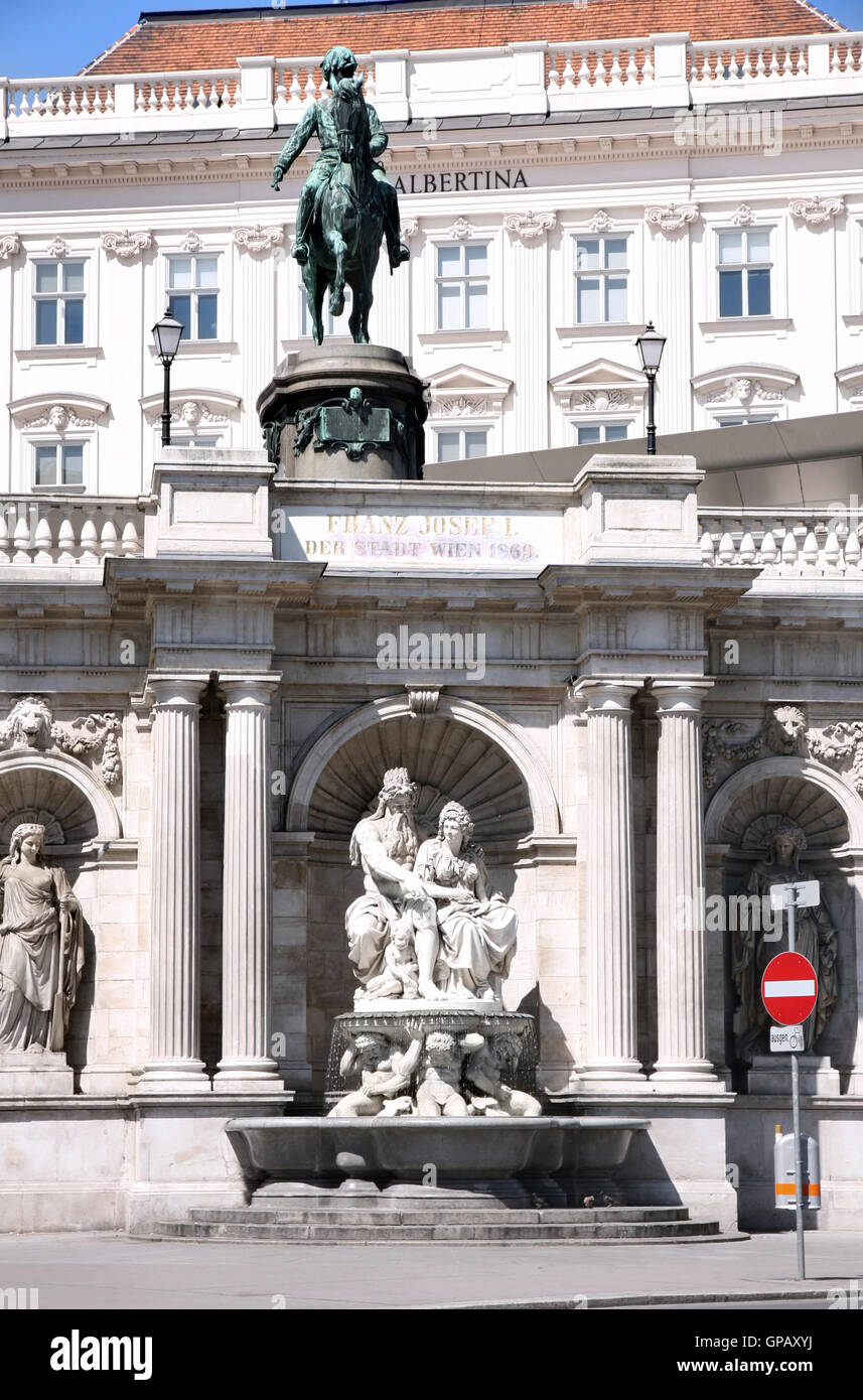Sculpture in front of Albertina museum in Vienna, Austria Stock Photo