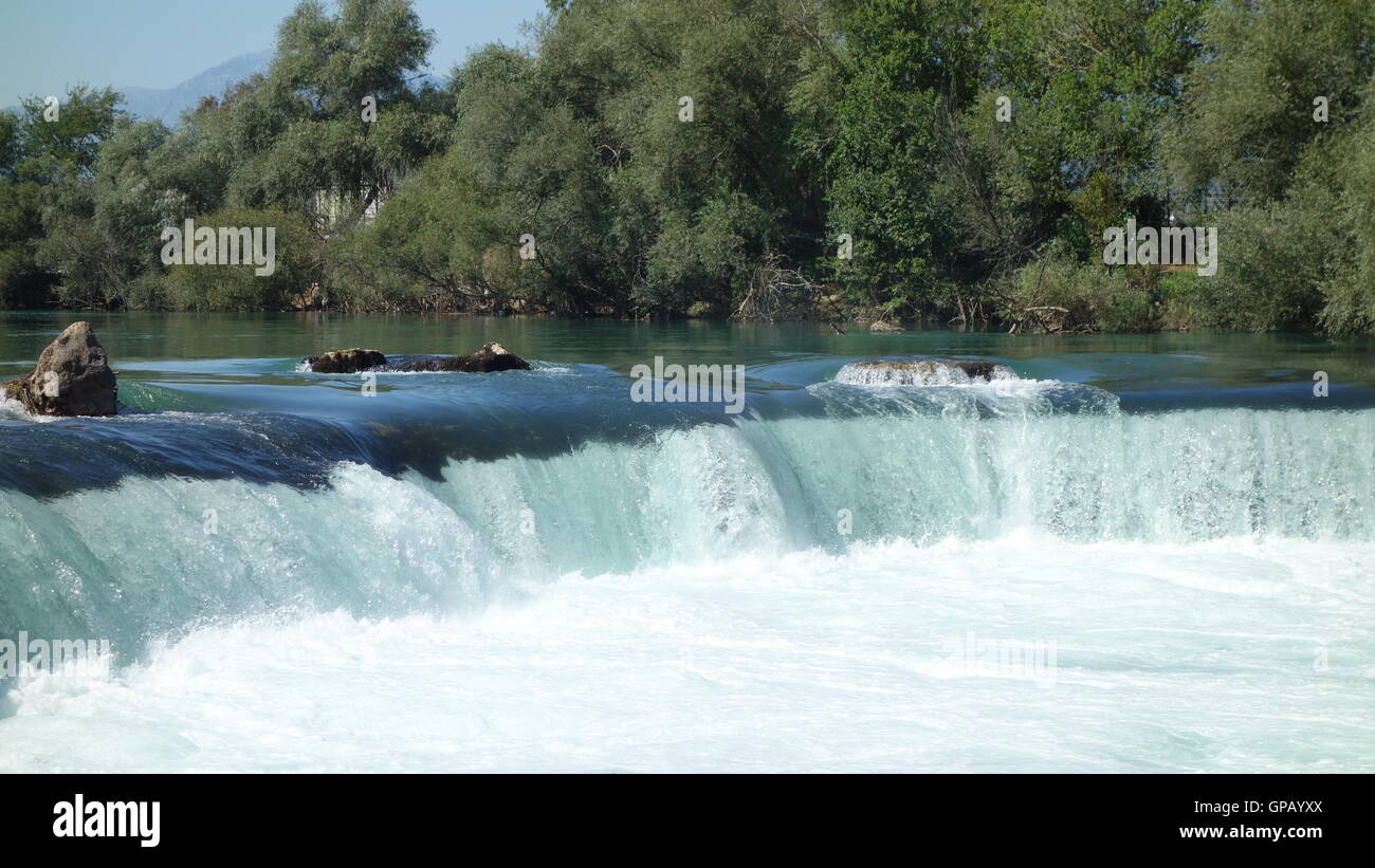 Manavgat waterfall - place to visit - an extraodinary day Stock Photo