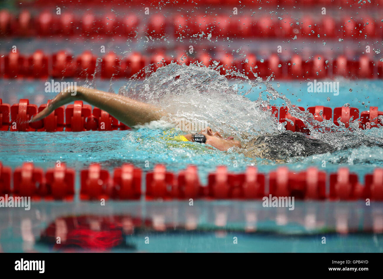 England Central's Megan Richter competes in the Women's Multi Classification 100m Backstroke during day three of the 2016 School Games at Loughborough University, Loughborough. PRESS ASSOCIATION Photo. Picture date: Saturday September 3, 2016. Photo credit should read: Steven Paston/PA Wire Stock Photo