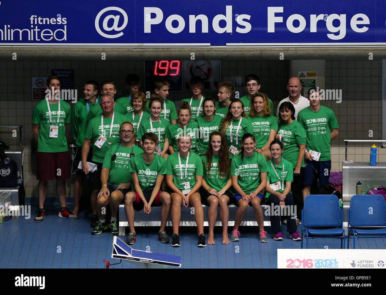 The Ireland team during day three of the 2016 School Games at Loughborough University