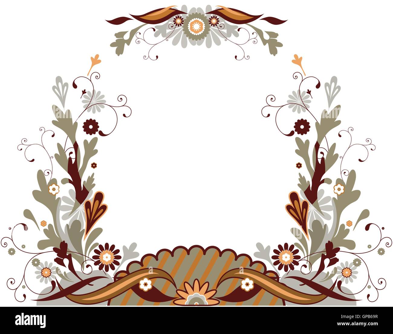 Floral frame hi-res stock photography and images - Alamy