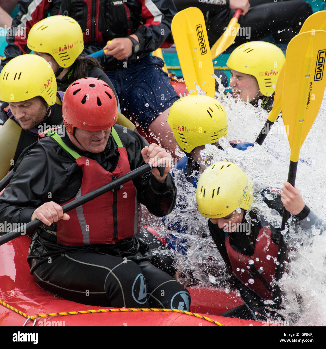 Nene Valley Whitewater canoeing Centre NORTHAMPTON UK Stock Photo Alamy