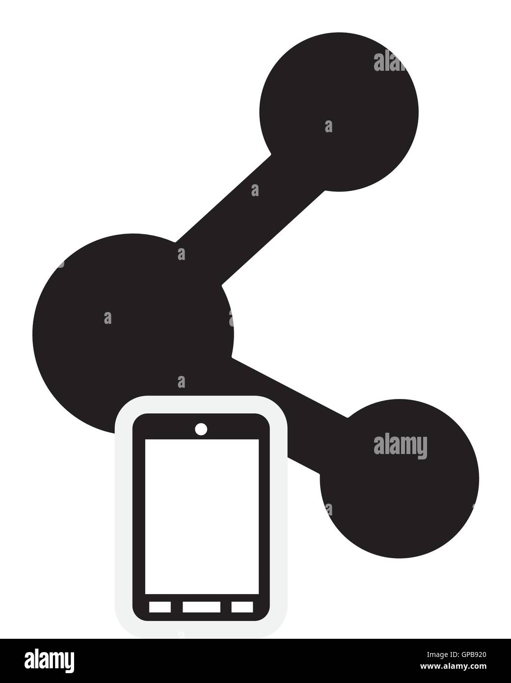 connection and cellphone icon Stock Vector Image & Art - Alamy