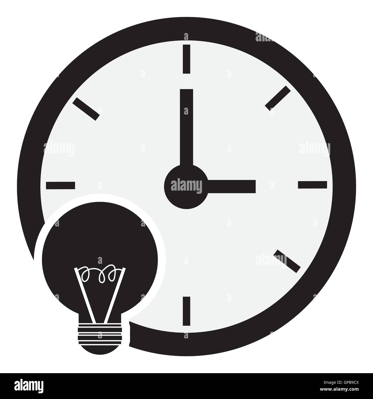 clock time icon design Stock Vector Image & Art - Alamy