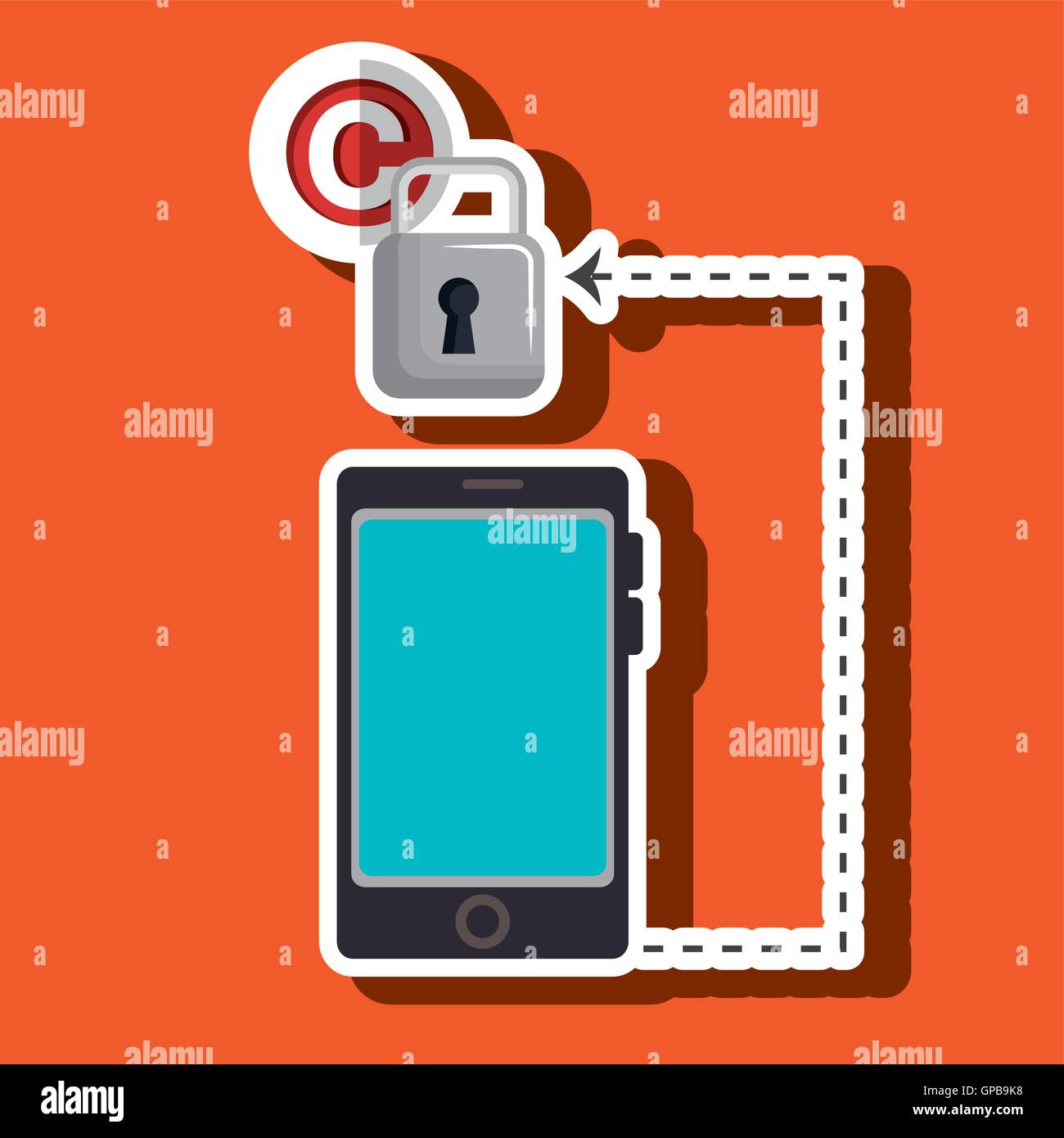 smartphone security information design Stock Vector Image & Art Alamy