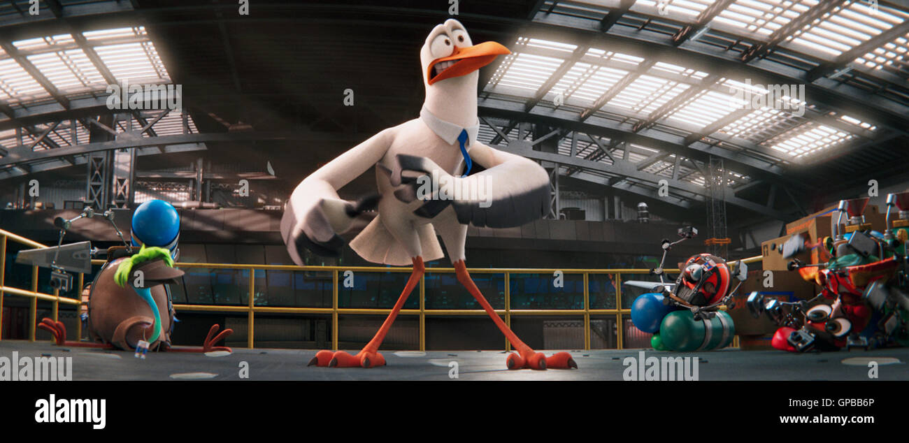 Storks is an upcoming 2016 American 3D computer-animated adventure buddy film directed by Nicholas Stoller and Doug Sweetland.  This photograph is for editorial use only and is the copyright of the film company and/or the photographer assigned by the film or production company and can only be reproduced by publications in conjunction with the promotion of the above Film. A Mandatory Credit to the film company is required. The Photographer should also be credited when known. Stock Photo