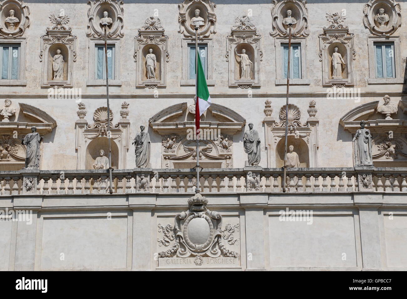 The Borghese Gallery of the Villa Borghese in Rome Stock Photo - Alamy