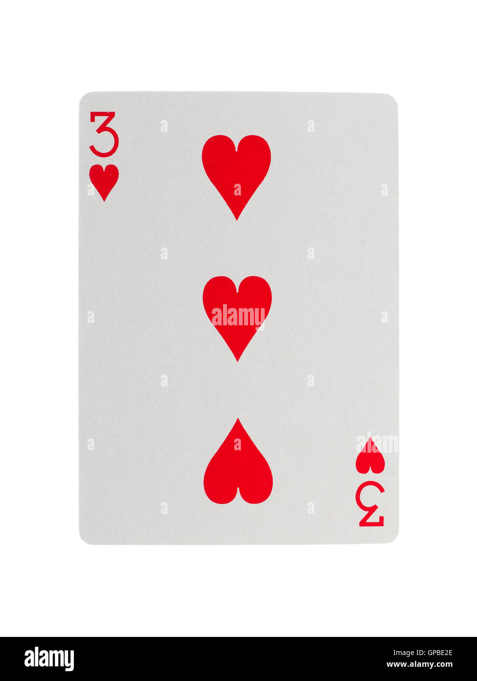 Old playing card (three Stock Photo Alamy