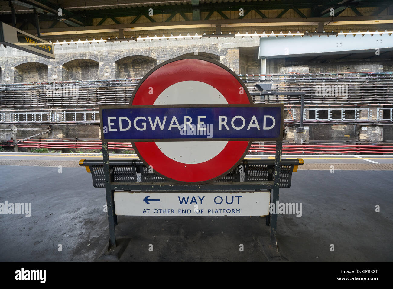 Edgware Road Underground Station Stock Photo Alamy