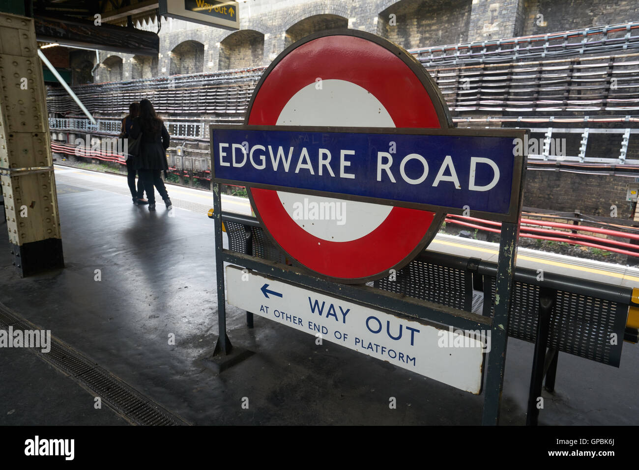 Edgware Road Underground Station Stock Photo Alamy