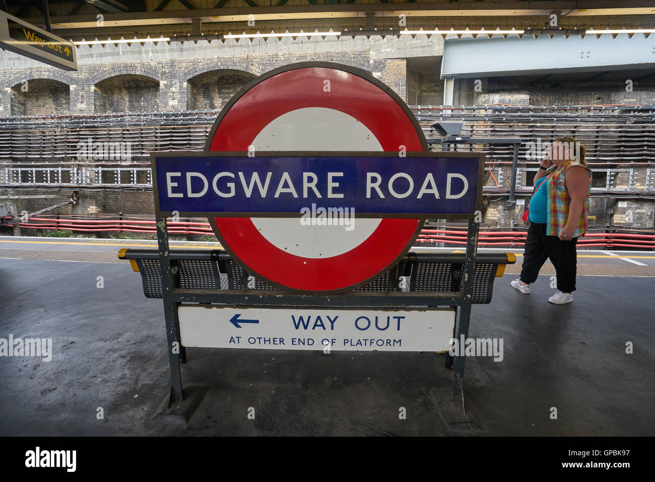 Edgware Road Underground Station Stock Photo Alamy